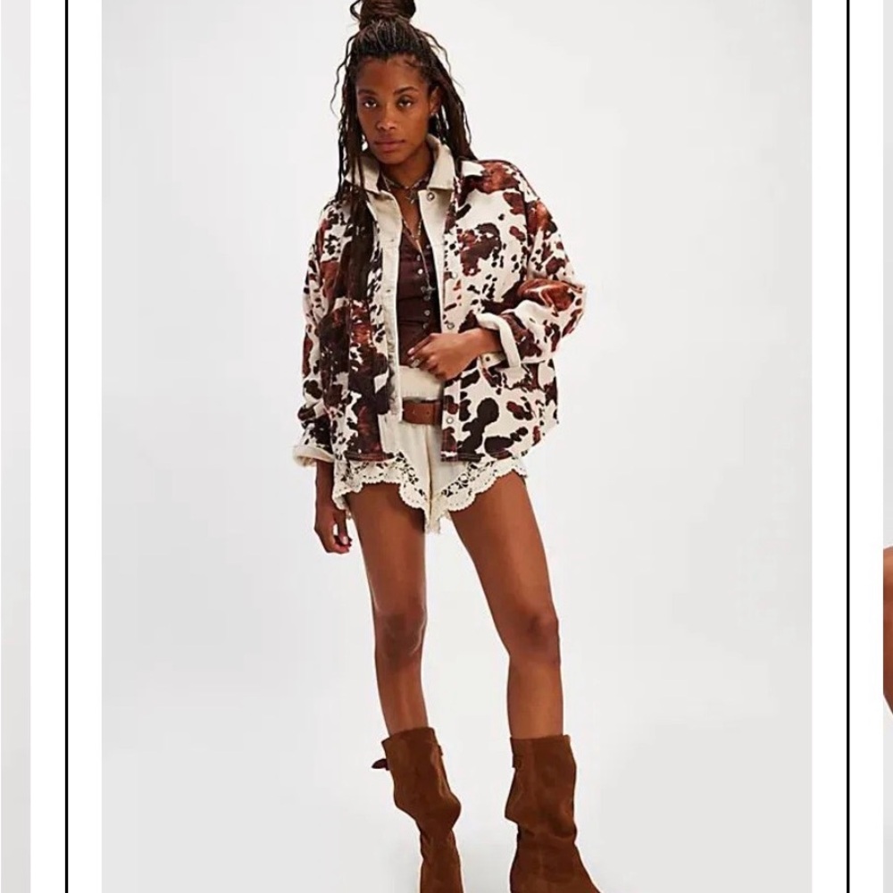 We The Free Brown and Cream Teddy Jacket - Picture 4 of 16